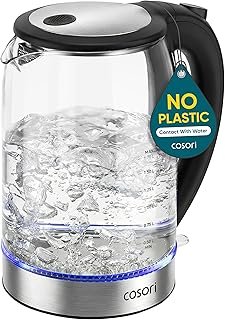 COSORI Glass Electric Kettle 1.7L (No Plastic Contact with W