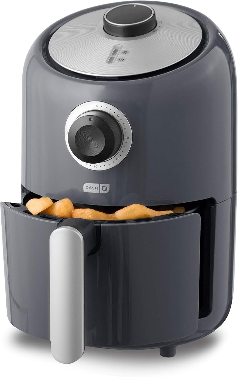 Dash Compact Air Fryer 2 Quart (Auto Shut-Off, Cool Grey)