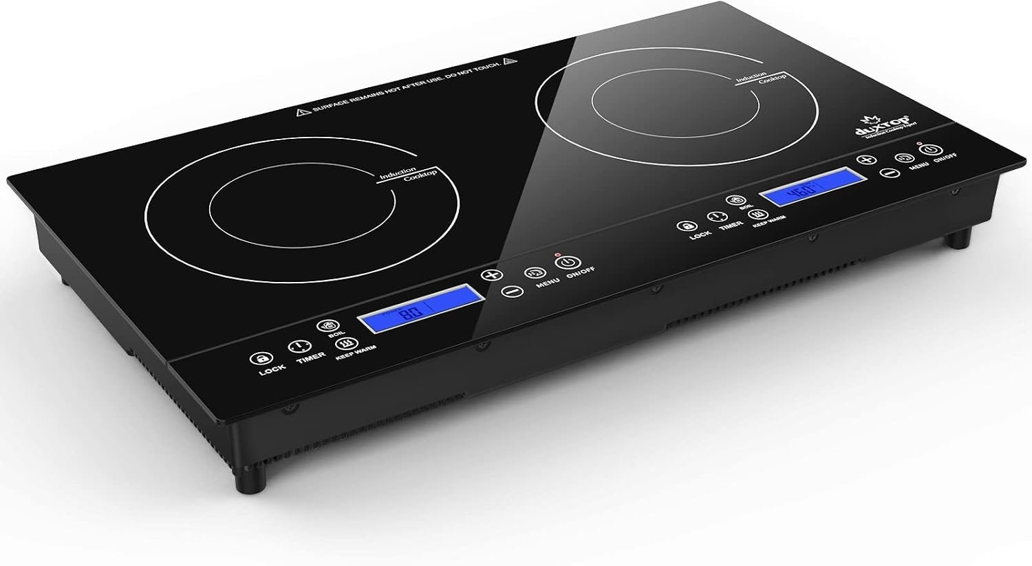 Duxtop LCD 1800W Portable Induction Cooktop 2 Burner (9720LCBI)