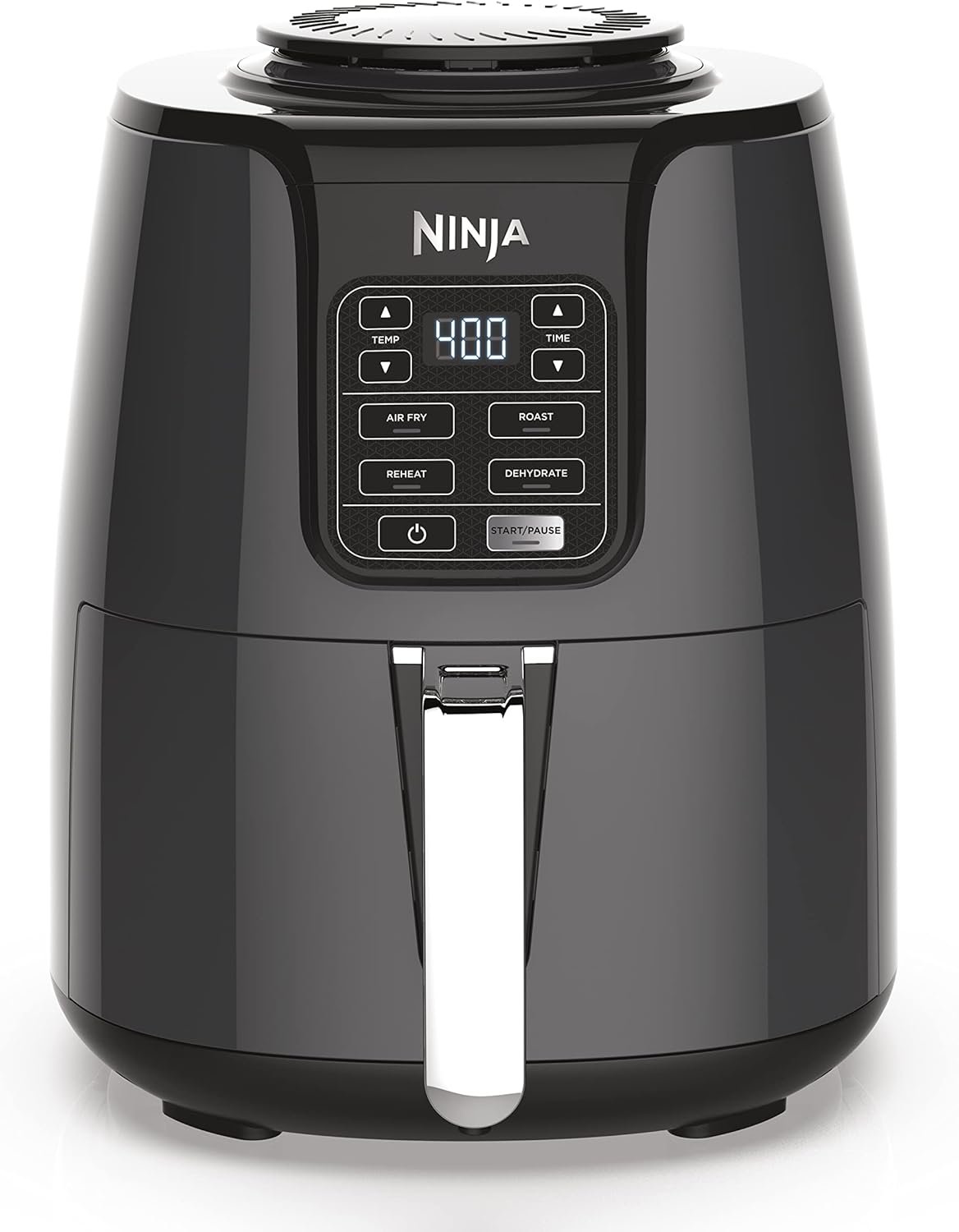 Ninja Air Fryer, 4 Qt Capacity, 4-in-1 Crisp, Roast, Reheat, and Dehydrate, Dishwasher Safe Parts, 105°F-400°F, 1550 Watt, Grey, AF101 product image