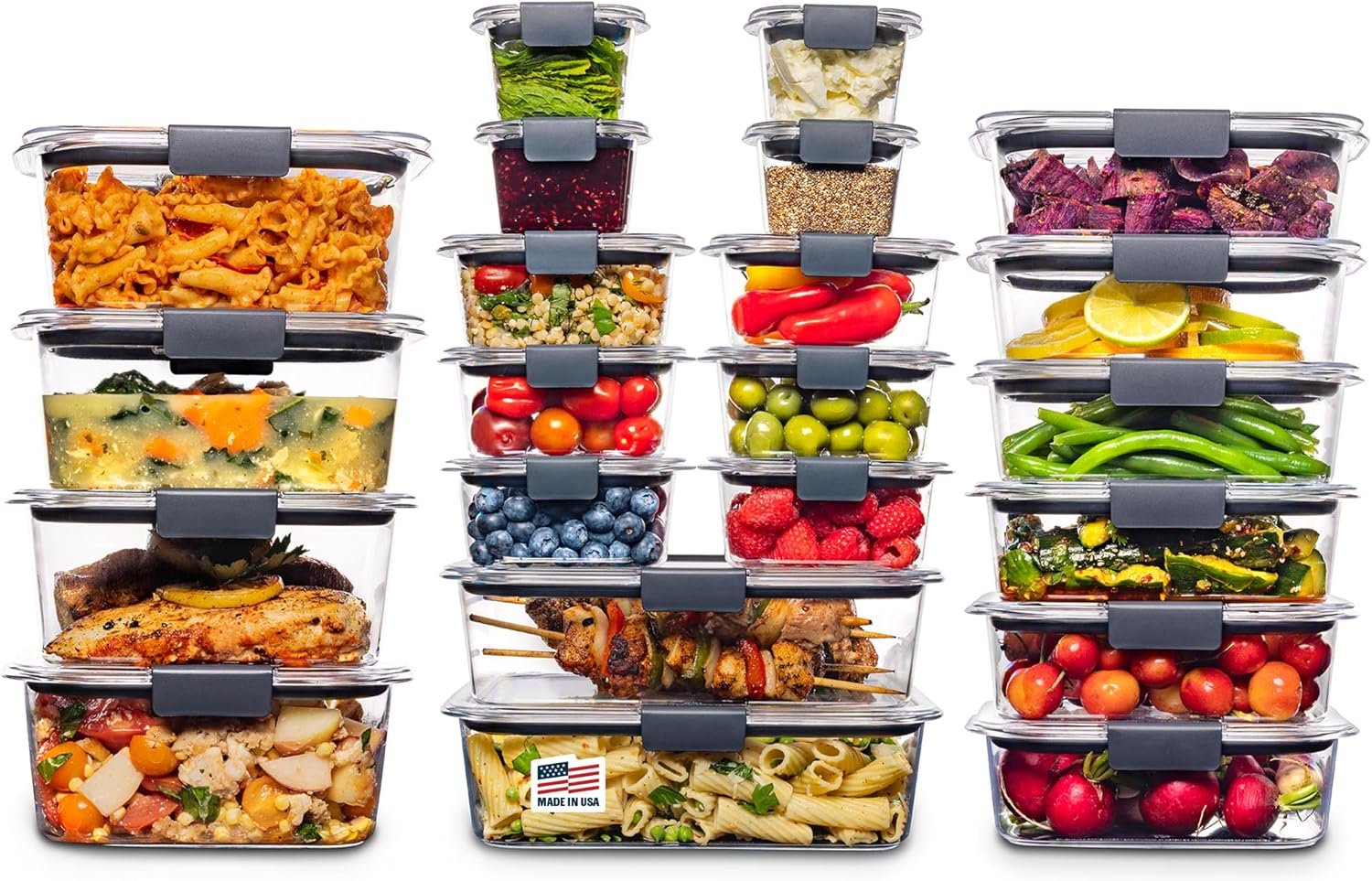 Rubbermaid Brilliance BPA-Free Food Storage Containers