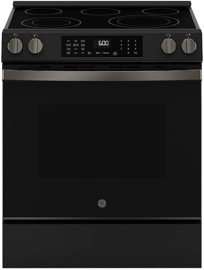 GE GRS600AVDS 5.3 Cu. Ft. Black Slate Slide-In Electric Conv